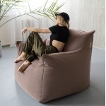 Бескаркасное кресло Империал 2.0 коричневое