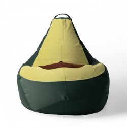 Кресло мешок Авокадо с личиком