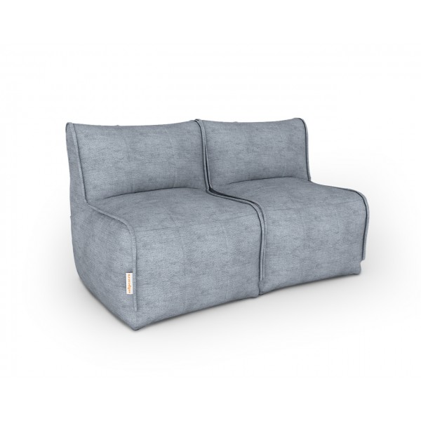 Бескаркасный диван серый