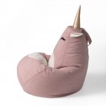 Кресло мешок Единорог розовый